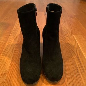 Varda Black Suede Bootie